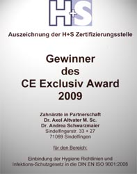 H+S CE Exclusiv Award froherzahn.de